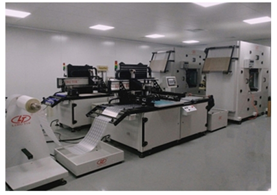 Máquina de impressão de tela de rolo a rolo de etiqueta adesiva automática