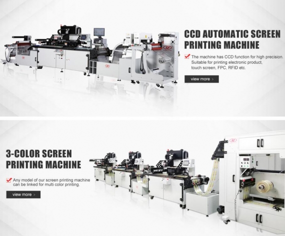 Máquina de impressão de etiquetas contínuas rolo a rolo de 3 cores 