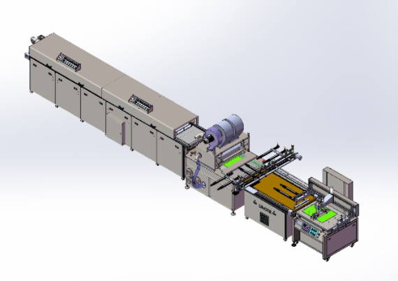 máquina de serigrafia semiautomática com forno 