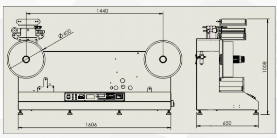 Contador de etiquetas personalizado para instalação de impressora a laser 