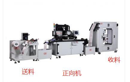 da direita para a esquerda & da esquerda para a direita máquina de impressão de serigrafia de rolo para rolo.